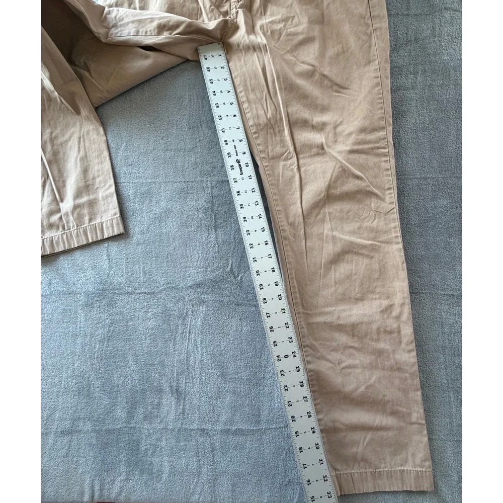 J.Crew The Sutton Summerweight Chino Pants Mens 38x33 Khaki Tan Cotton